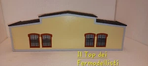 Deposito Rimessa Locomotive FS ad 1 stallo passante 1:87 illuminazione a led - Foto 1 di 11