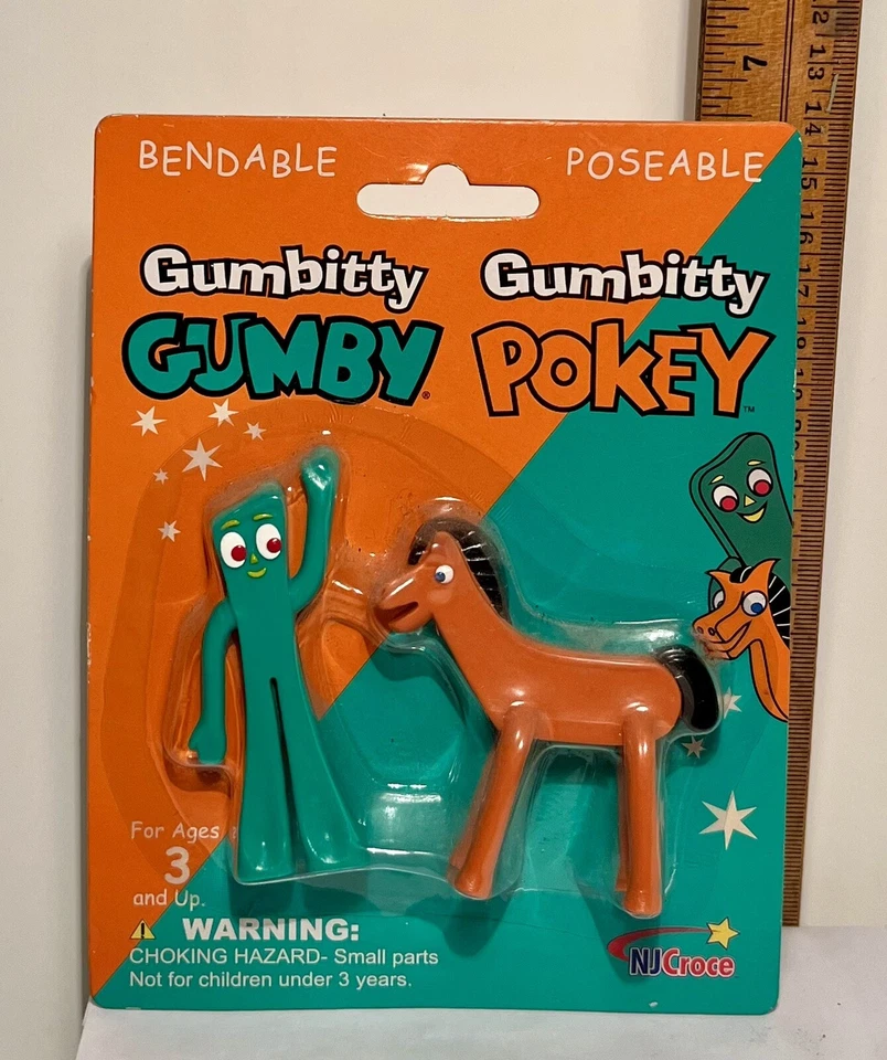 *FIGURAS FLEXIBLES GUMBY Y POKEY DE COLECCIÓN 2004* *NUEVO STOCK ANTIGUO* Foto 1 de 3