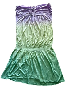 wo. la fashion women strapless mini dress size S multicolor - Picture 1 of 4