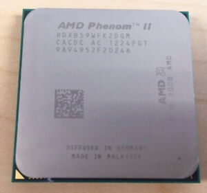 Used AMD Phenom II X2 B59 CPU 3.4GHz HDXB59WFK2DGM AM3 AM2+ AM3+ 565