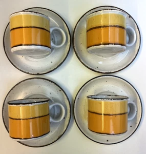 Midwinter Stonehenge SUN 4x Kaffeetasse mit Untertasse ca. 6,5cm, ca. 7,5cm Ø - Bild 1 von 17