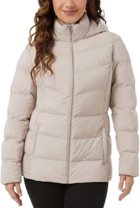 32 Degrees Heat Women Wide Channel Hooded Puffer Jacket Size XL - Picture 1 of 5