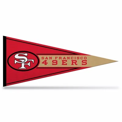 Mini Banderín Retro NFL San Francisco 49ers 9"x4", Nuevo, Fieltro, Hecho en EE. UU.  Foto 1 de 4
