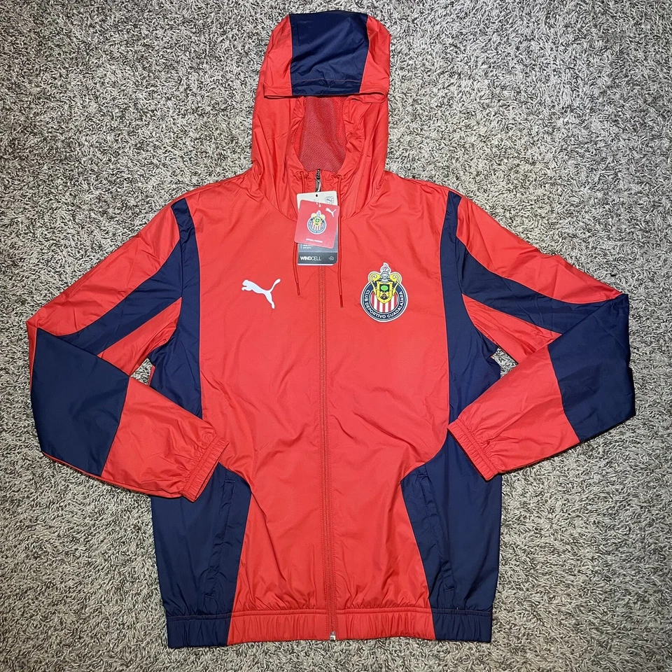 Puma Chivas De Guadalajara Pre-Match Woven Anthem Jacket 23/24 Men’s Size Small
