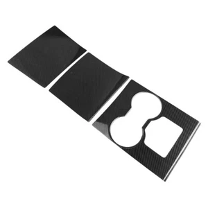Carbon Fiber Center Console Overlay Trim Set For 2018–2020 Tesla Model 3 Y - Picture 1 of 3