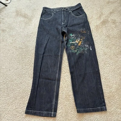 Vintage Y2K Lot 29 Mens Jeans Size 32x30 Looney Tunes Tasmanian Devil Taz Black - Image 1 of 4