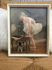Vintage Framed Ballerina Picture 1950’s  