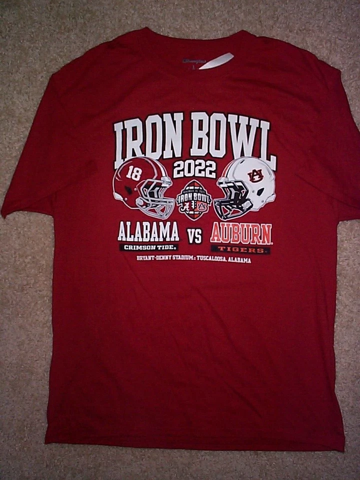 IRON BOWL Alabama vs Auburn NCAA Camiseta de Fútbol Adulto HOMBRE/HOMBRE (L-GRANDE Foto 1 de 1