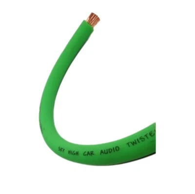 25 футов калибр 2/0 AWG ЛАЙМ ЗЕЛЕНЫЙ провод питания заземления Sky High автомобильная аудиосистема GA Feet - Изображение 1 из 4