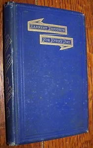 c1872 EARNEST THOUGHTS EVERY DAY PROTESTANT EPISCOPAL ANTIQUE BOOK BIBLE STUDY - Imagen 1 de 2