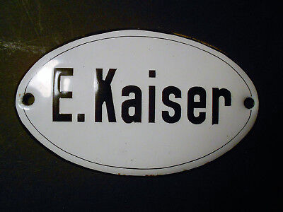 E. Kaiser Altes Emailschild Um 1930 • 46.18€
