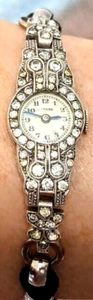 Ladies Swiss Art Deco Rotary 1934 925 Jewelled Silver 5/320 15J Cocktail Watch - Picture 1 of 14