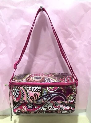 NUEVO CON ETIQUETASVera Bradley Muy Bayas Recubierto de Vinilo Aislado Refrigerador Bolsa de Almuerzo Cartera Retirada Foto 1 de 4