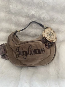 Vintage Juicy Couture Beige Brown Hobo Bag - Picture 1 of 5
