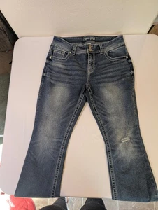 Copper Flash Women's Curvy Size 10 Flared Bootcut Jeans Embellished Back Pockets - Picture 1 of 8