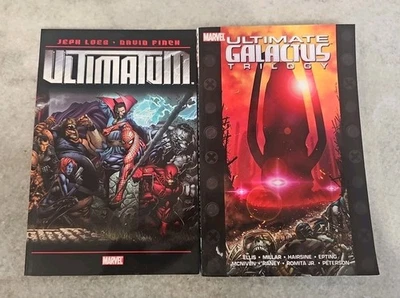 2X LOT Ultimatum by Jeph Loeb David Finch Marvel ULTIMATE GALACTUS TPB - Image 1 of 4