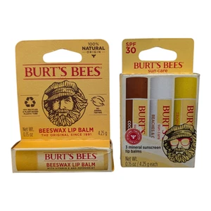 Burt's Bees Lip Balm Island Getaway Mineral Sunscreen Balm Set / Orig. Formula - Picture 1 of 2
