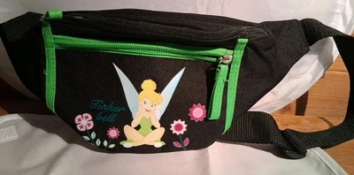 Riñonera Disney Tinker Bell niño niño o pequeño adulto negro poliéster nueva sin etiquetas Foto 1 de 4