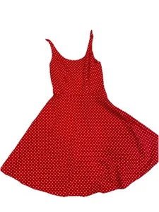 BBONLINEDRESS rot mit weißen Punkten Gr. Medium Damen Kleid Retro Rockabilly - Bild 1 von 13