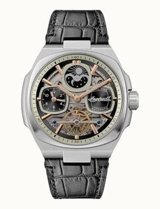 Ingersoll The Spirit Black Skeleton Dial Casual Automatic Men's Watch I15801 - Picture 1 of 6