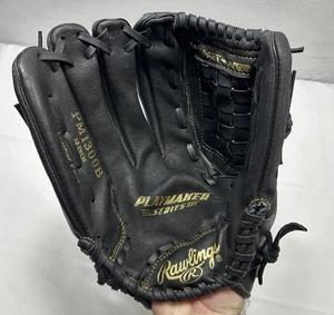 Rawlings Playmaker Black Leather Glove PM1300B Pitcher Outfield 13" LHT - NICE - Picture 1 of 11