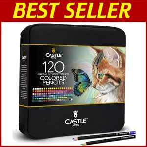 Künstlerqualität Buntstifte | 120 Stück | Reißverschluss Etui Set - Bild 1 von 8