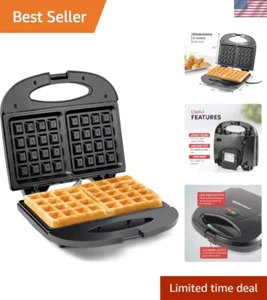 EWM-2207# Electric Non-Stick Belgian Waffle Maker Iron, Breakfast, Sandwiches - Picture 1 of 8