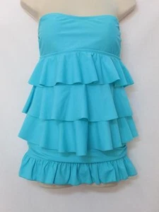 Nuevo con etiquetas Camiseta Tankini Island Escape 2 Piezas Volantes con Falda de Natación con Volantes Aqua Talla 8 - Imagen 1 de 4