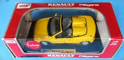 Anson 1998 Renault Megane Yellow 1:18 Die Cast Model Car - Image 1 of 4