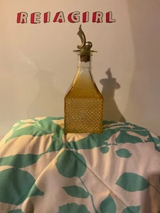 Vintage Old Forester BOND 100 Proof Bourbon Decanter Bottle with Glass Top, Gold - Picture 1 of 4