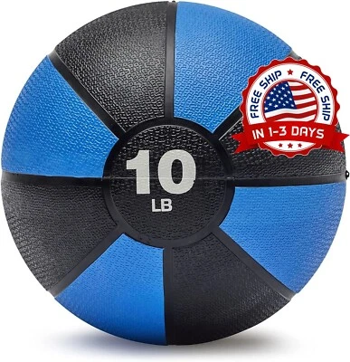 Balon Medicinal De Poliéster 10 Libras Balones Medicinales Para Ejercicio NUEVO EE. UU. Foto 1 de 4