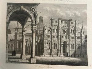Pavia; Certosa di Pavia, Carl Agosto Menzel. 1860 ca - Picture 1 of 8