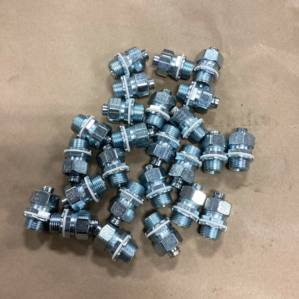 Appleton ST-38, 3/8", acero, no aislado, conector hermético al líquido lote de 25 NOS Foto 1 de 1