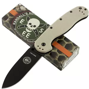 Esee Avispa Desert Tan Black AUS-8 Framelock Pocket Knife Straight Edge 1301DTB - Picture 1 of 2