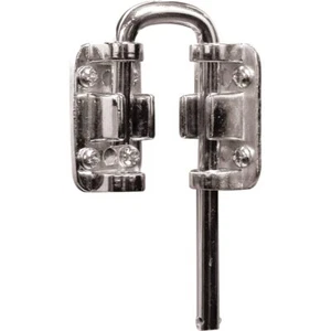 Prime-Line U 9846 Patio Sliding Door Loop Lock Nickel Plated - Picture 1 of 4