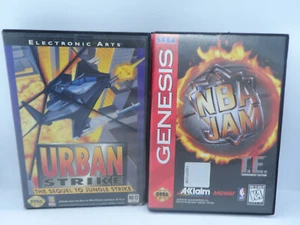 Sega Genesis Lot - Urban Strike, Jam TE, Super Monaco, Aikman, Toughman, Sonic 2 - Picture 1 of 9