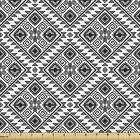 Ambesonne Geometry Rhombus Fabric By The Yard Decorative Upholstery Home Accents