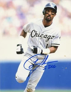 LANCE JOHNSON 1 DOG RUNNING CHICAGO WHITE SOX SIGNED AUTOGRAPHED 8x10 PHOTO W/CO - Picture 1 of 1