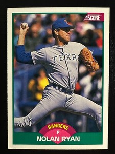 Nolan Ryan 1989 Score Rookie & Traded Baseball Card Texas Rangers #2T