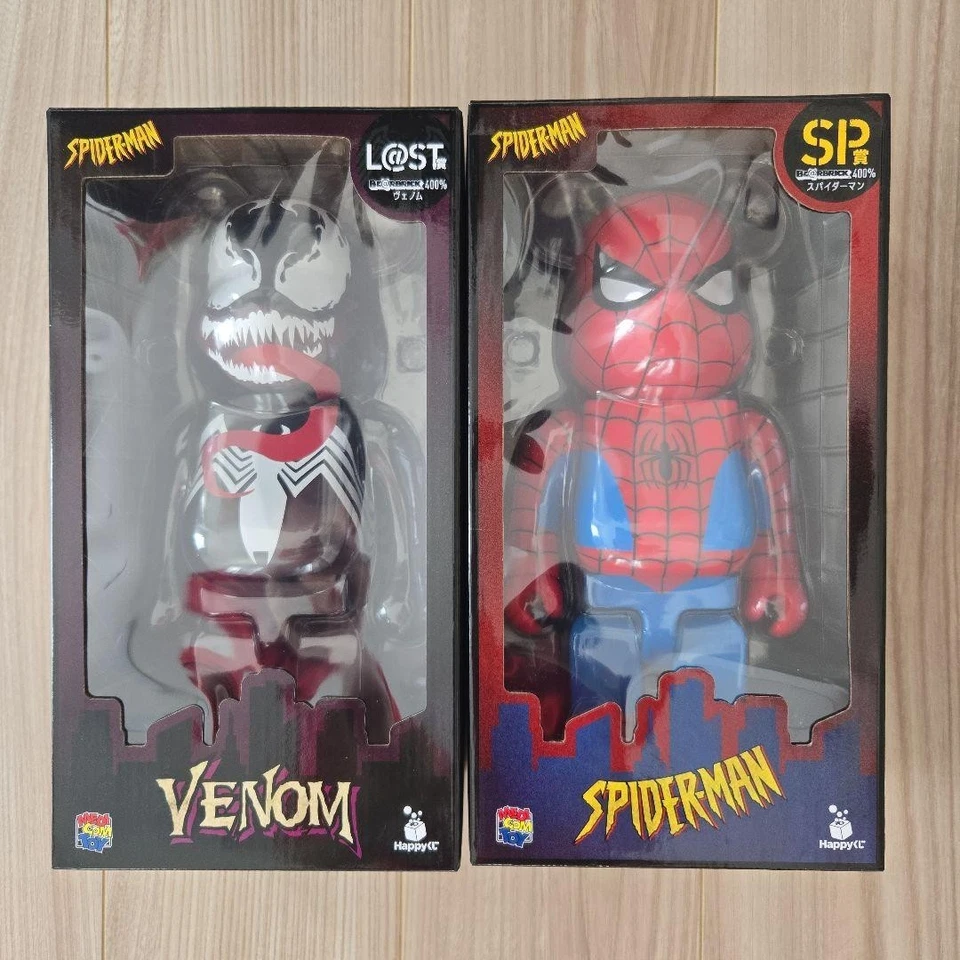 Be@rbrick Medicom Venom Spider-man набор из 2 400% счастливой лотереи Kuji - Изображение 1 из 1