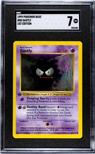 Pokemon TCG Originale 1999 Set Base 1° Edizione Gastly #50/102 SGC Grado 7 - Foto 1 di 2