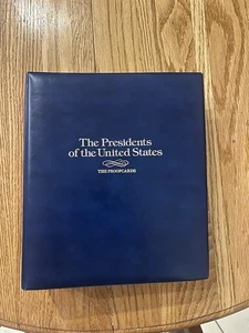 1986 The Presidents of the United States First Proofcards Stamp Binder First Day - Picture 1 of 12