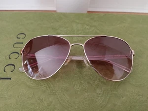 Kate Spade Gold Metal Clear FrameAviator Sunglasses - Blossom/O/S AU27 58-14-135 - Picture 1 of 14