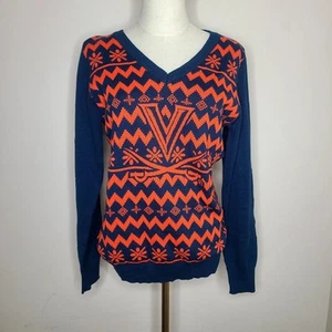 FOCO Ugly Sweater VIRGINIA CAVALIERS College Christmas Womens Size L - Picture 1 of 6