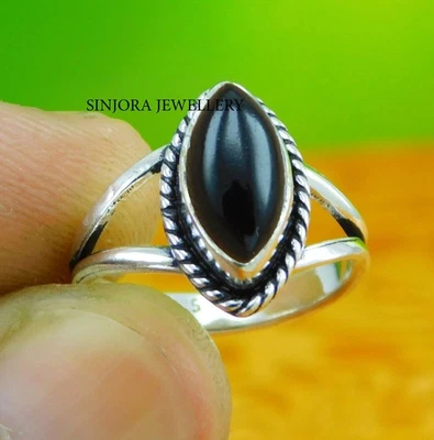 Anello regalo fatto a mano in argento sterling 925 con pietra preziosa... - Immagine 1 di 4