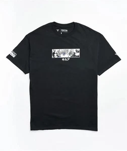 Hypland Hunter x Hunter Killua Shirt Mens M Black Anime Manga Eyes - Picture 1 of 2