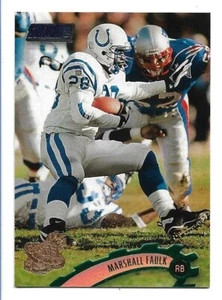 Estampilla Pro Bowl Marshall Faulk 1997 Stadium Club RARA #46 Indianapolis Colts - Imagen 1 de 2