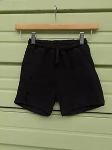 NEW ZARA Kids Boys BLACK SHORTS Drawstring Elastic Waist 4 5 Years 110 cm #C781 - Picture 1 of 7