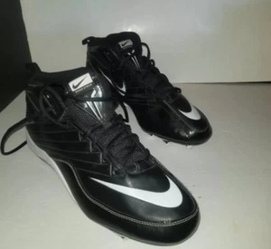 Nike Mens Speed Strike Football Cleats Size 13 442253-010 Black White pre owned - Picture 1 of 6