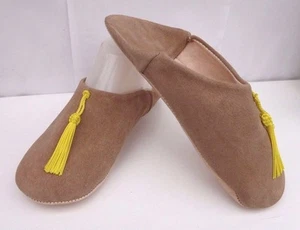 ZAPATILLAS/MULAS MUY SUAVES 100% GAMUZA * COLOR PIEDRA - Imagen 1 de 4
